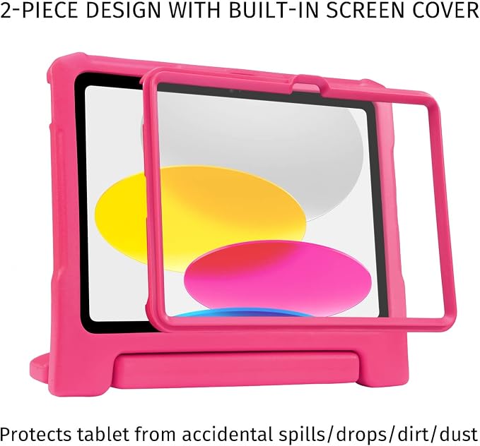 HDE Kids Shockproof Case Built-in Screen Protector for iPad 10th Gen 10.9