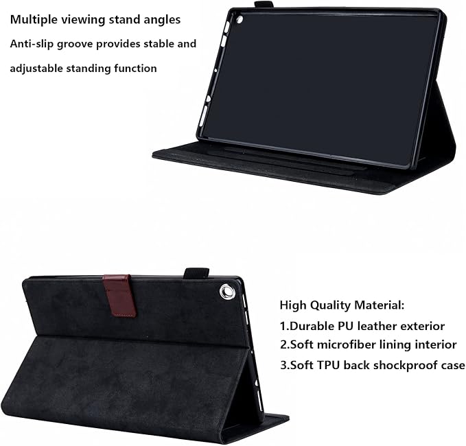 Kindle Fire HD 8 Tablet Case (8th/7th/6th Generation)Smart Stand Synthetic Leather Cover with Auto Wake/Sleep [Card &amp Pencil Holder] for 8 Amazon Fire HD 8 (2018/2017/2016) Blue Sea Beach