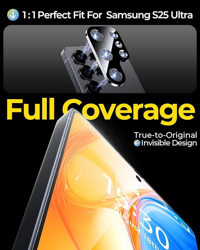 2+2 Packs for iPhone 17 Pro Privacy Screen Protector with Camera Protector | TOP 9H+ Tempered Glass [Zero Bubble][10X Military Protection] Anti Spy 17 ProMax Tempered Glass Full CoverageCase-Friendly