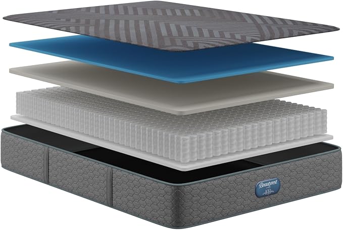 Beautyrest Days End Medium Firm 12" Hybrid Mattress - Cal King - Cooling Tech, Supportive Durable Pocketed Coils, Pressure Relief, Motion Separation; 100 Night Sleep Trial and 10 Year Warranty