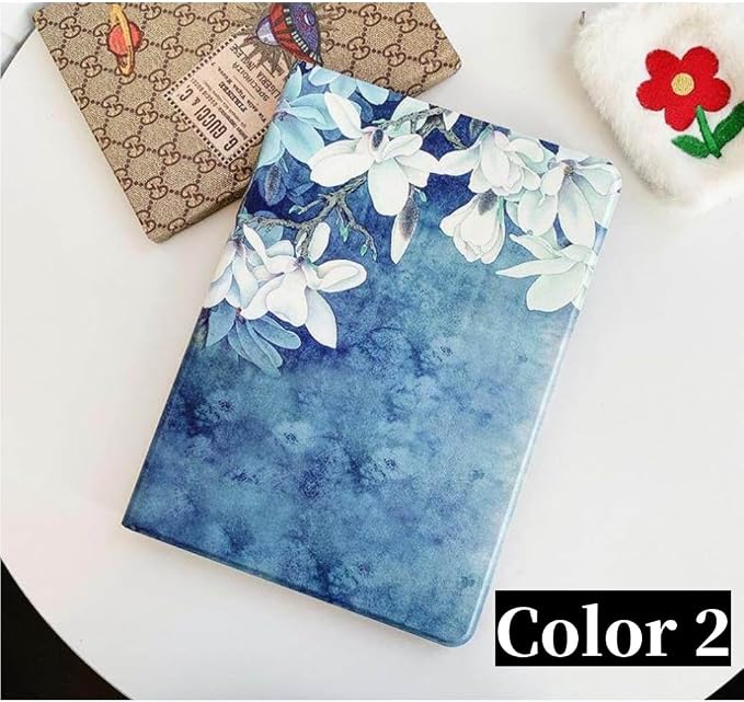 Flower Case for Xiaomi Redmi Pad 2 11 Case Flower Pattern Cute Floral Illustrated Printed Cover with Pencil HolderColor 5