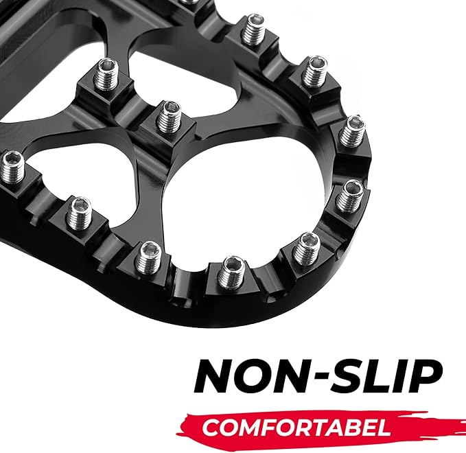 KEMIMOTO Motorcycle Foot Peg Foot Rest Compatible with Surron Light Bee X/S Footpegs x260 and x160 Talaria Sting MX3 MX4 Talaria XXX Electric Dirt Bike Black