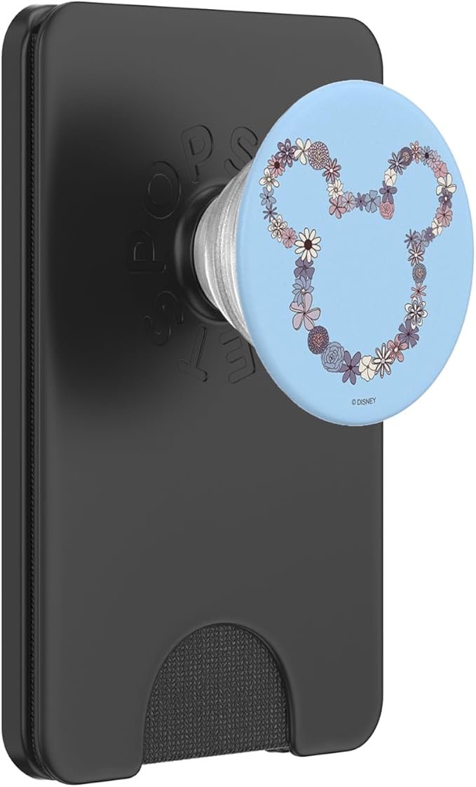 Disney Mickey Mouse Ears Floral Outline PopSockets Adhesive PopGrip