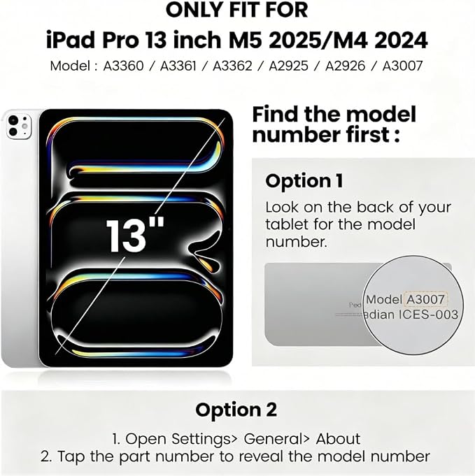 for iPad Pro 11 inch Protective Case M5 2025/M4 2024: Heavy Duty Shockproof Case with Pencil Holder - 360°Rotating Handle/Stand - Screen Protector - Shoulder Strap Black/Sky Blue
