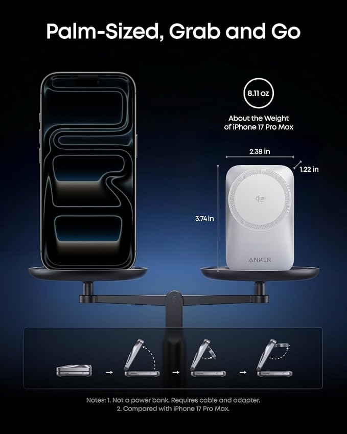 Anker Prime 3-in-1 Charging Station &amp Anker 313 Wireless Charger (Pad)