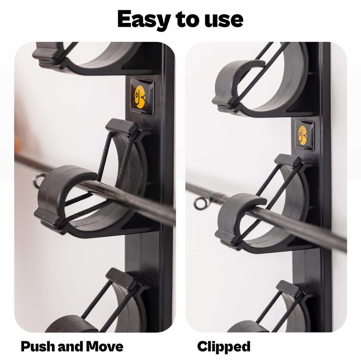 OJYDOIIIY Wall Mount Fishing Rod Holders,Horizontal/Ceiling Fishing Pole Storage Rack for Garage