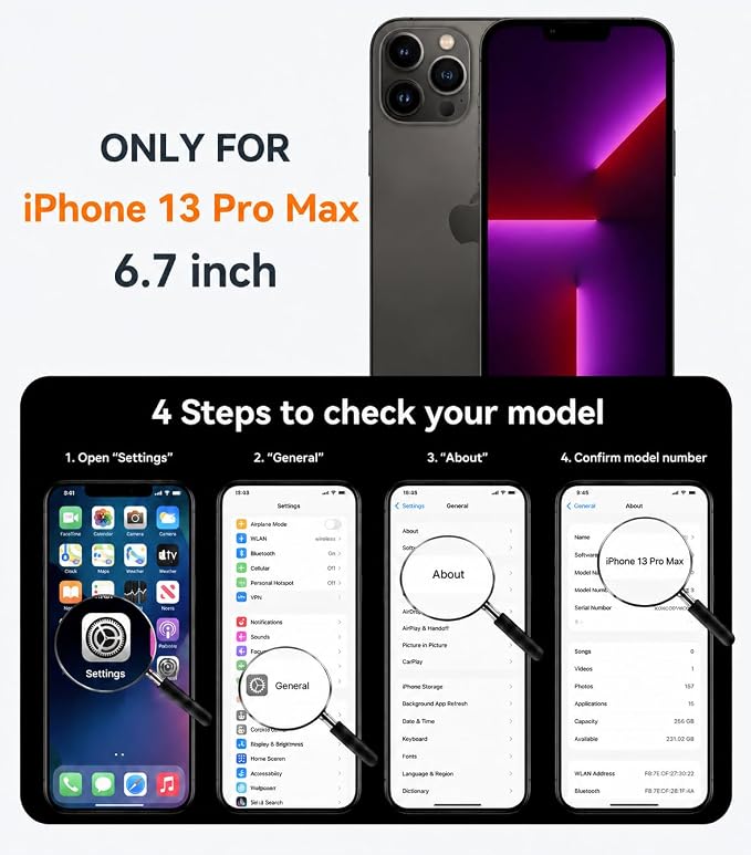 Magnetic Design for iPhone 16 CaseCompatible with MagSafe[Military Grade Drop Protection] Camera Lens Protector Cover Logo View Dust-Proof Matte Shockproof Protective CoverNavy Blue