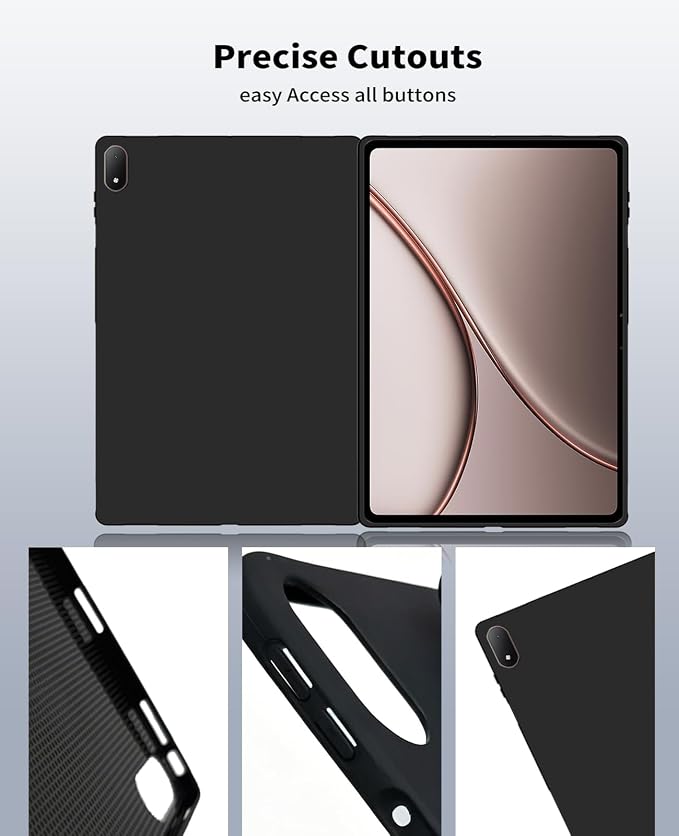 Case for OnePlus Pad 4NOUKAJU Tablet Protection CaseClear Soft Flexible TPUProtection Cover for OnePlus Pad 4 Tablet 13.2inch(Black)