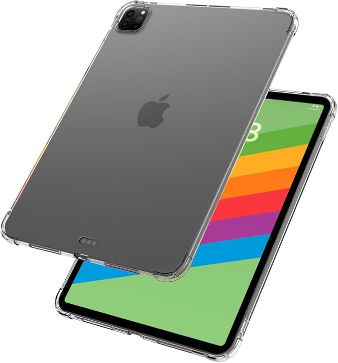 Dteck for iPad Pro 13-Inch (M4/M5) Clear TPU Case 2024/2025 Release Durable Soft Silicone Back Cover Slim Fit Lightweight Anti Scratch Ultra Thin Protective Tablet Basic Case Shell (Transparent)
