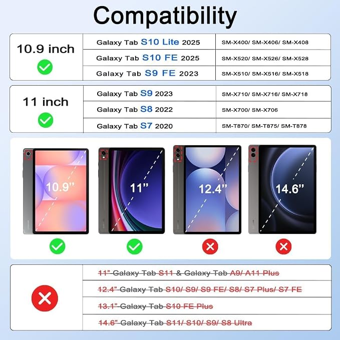 Case for Samsung Tab A7 Lite 8.7 inch 2021 Release SM-T220/T225/T227u Shockproof Cute Kids Silicone Protective Cover for Galaxy Tab A7 Lite 8.7 inch with Kickstand Shoulder Strap Red+Black
