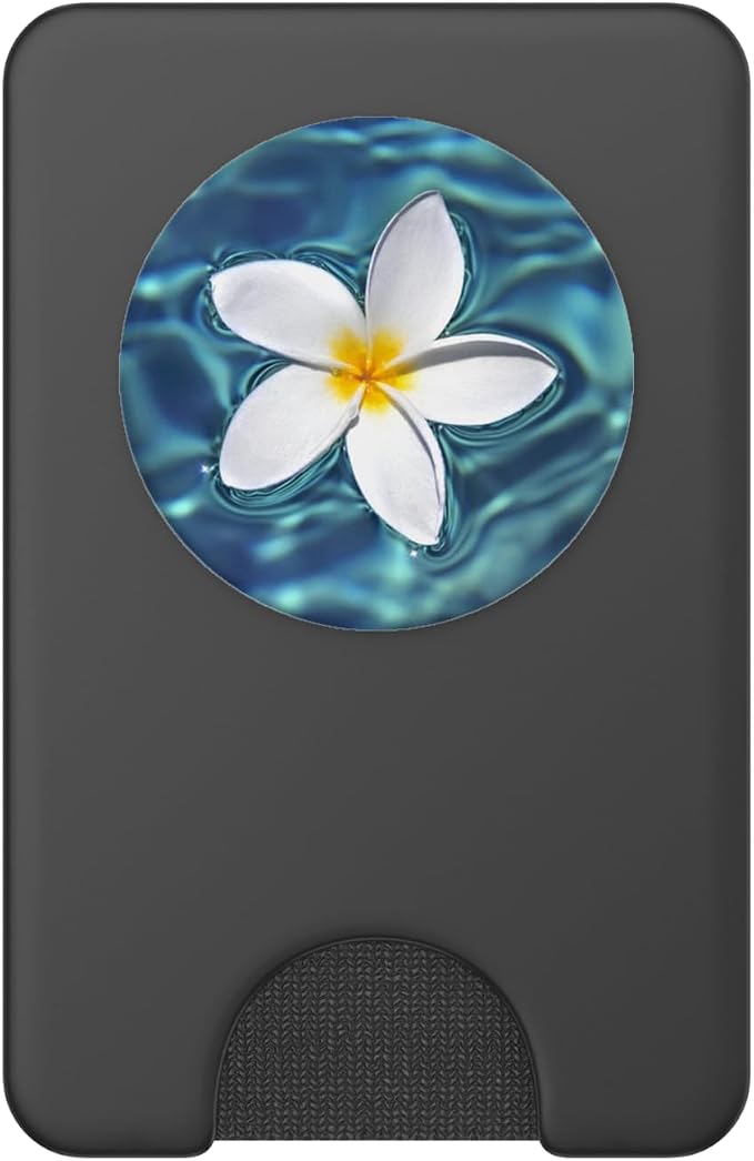 Hawaii Pop Mount Socket White Flower in The Sea Ocean Water PopSockets Adhesive PopGrip