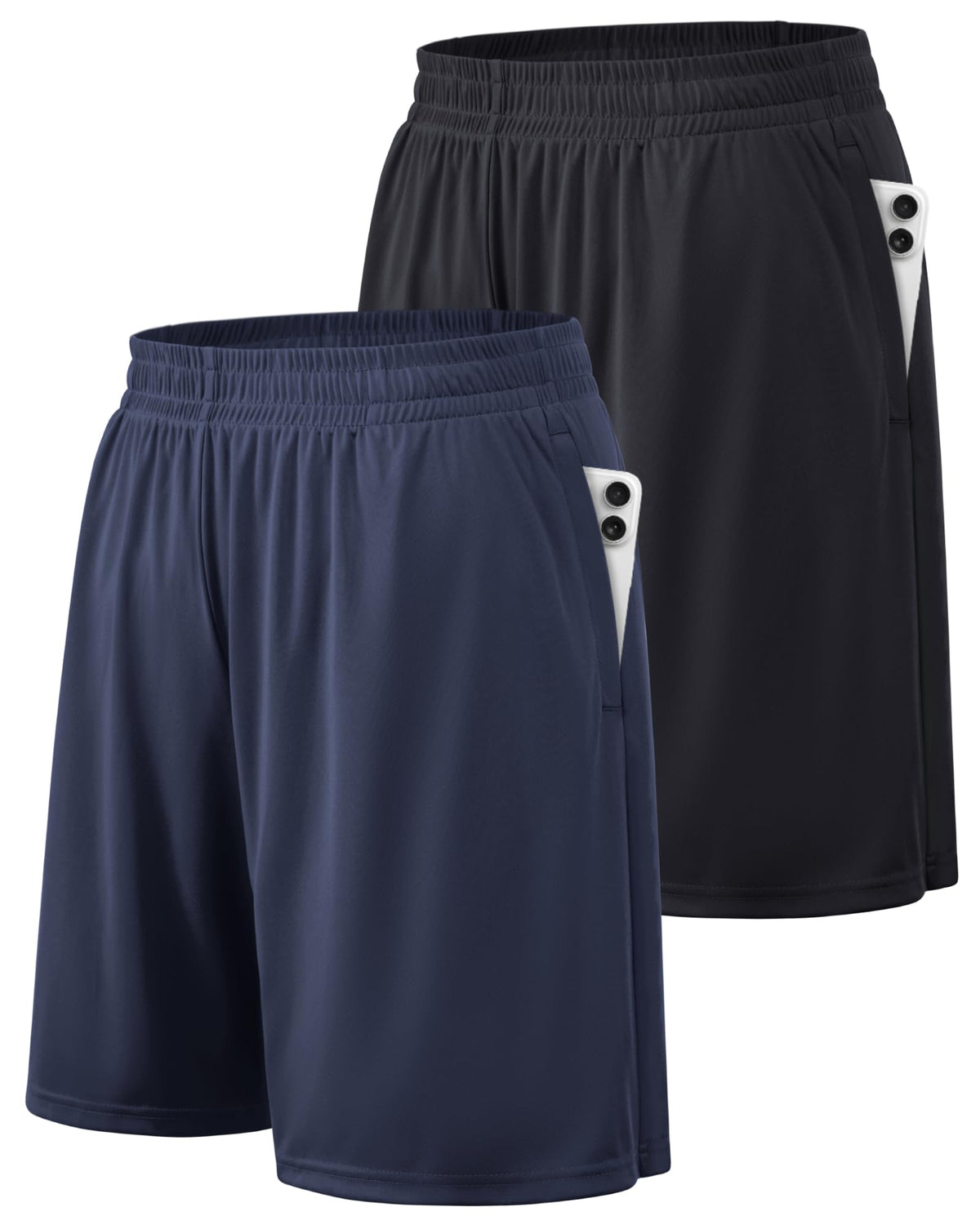 BALENNZ Athletic Shorts for Men with Pockets and Elastic Waistband Quick Dry Activewear