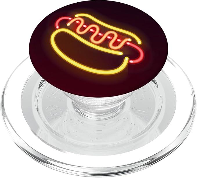 Hot Dog Pop Socket Food Lover Gift on Black PopSockets Adhesive PopGrip