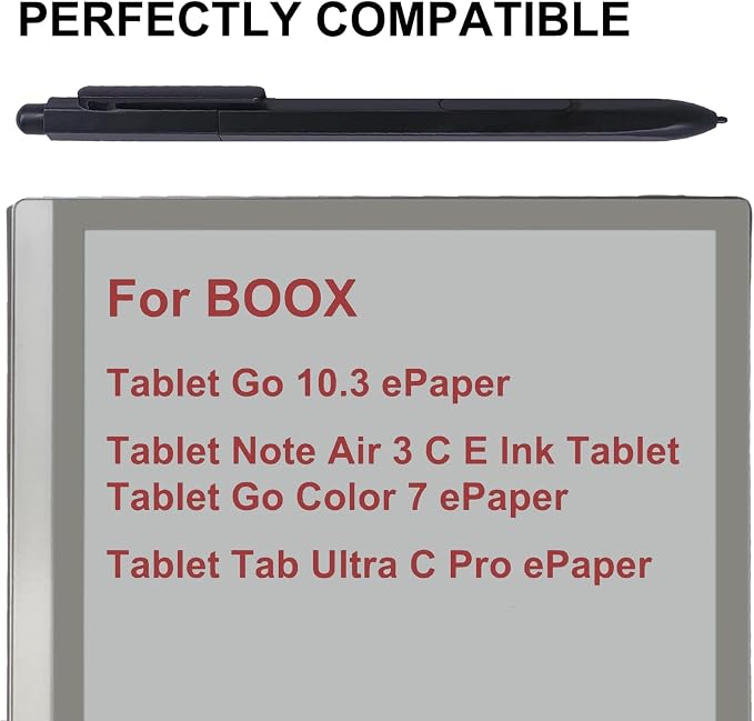 Maker Pen for BOOX with Eraser Compatible with BOOX Tablet Go 10.3 ePaper/Tablet Note Air 3 C E lnk/Tab Ultra C Pro ePaper