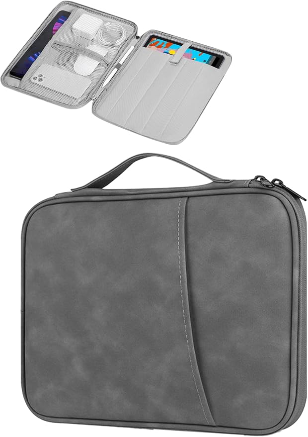 for XPPen Magic Drawing Pad 12.2 Inch Tablet Sleeve Carrying Case with Handle Water-Resistant Double-Layer Design Black