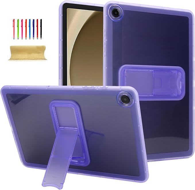 Dteck Case for Samsung Galaxy Tab A 8.0 (2015) Tablet SM-T350/355/357 Case 8 Inch PU Leather Lightweight Folio Case with Card Slots/Stand Features Cute Cartoon Protective Cover Purple Butterfly