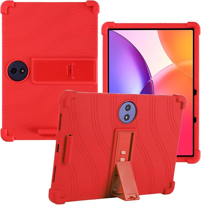 for TCL TAB A1 Plus 12.2 Inch Tablet CaseBOVUGAC Adjustable Stand Shockproof Easy Installation Slim and Lightweight Premium Silicone Protective Shell for TCL TABA1 Plus 12 Case Cover.(Black)