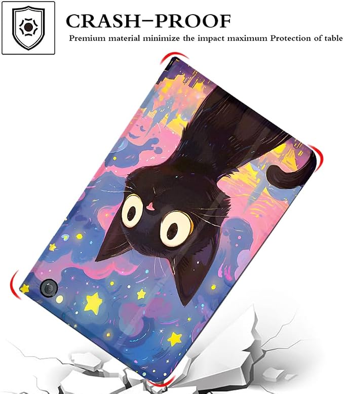 Case for Amazon Kindle Fire HD 10 &amp 10 Plus Tablet(Fit for 10.1 13th/11th Generation 2023/2021 Release)Ultra Slim Multi-Angle Viewing Auto Wake/SleepAstral Cat