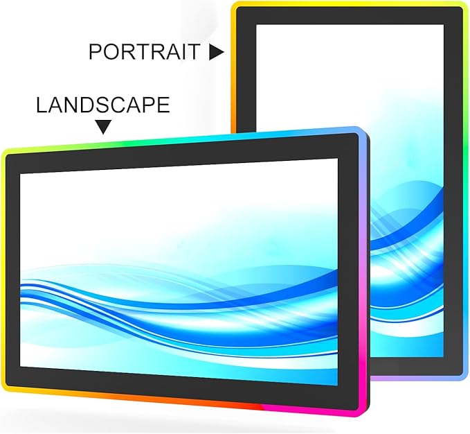 GreenTouch 21.5 Inch LED-Framed Touch Screen Monitor with HDMI VGA DP Interface,Front IP65/IK08 for Casino,Game Hall,KTV