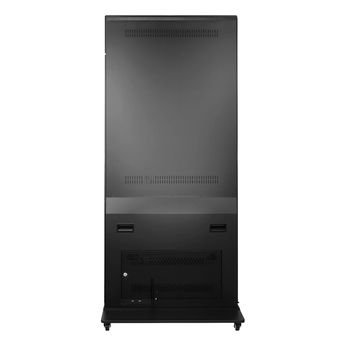 65 in Indoor Digital Signage 4K Floor Stand Advertising Display Kiosk, WiFi HDMI/USB Input Android OS, 178° Wide View, LCD Touchscreen Interactive Monitor, Mobile Commercial Totem Poster