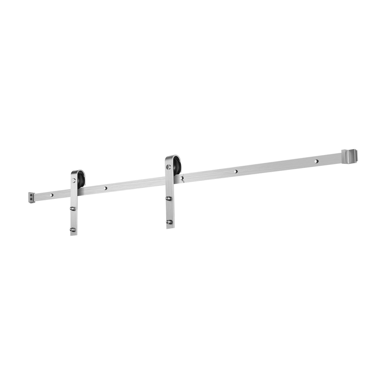 6.6FT Sliding Barn Door Hardware Kit, 330 LBS Weight Capacity, Compatible with 36 to 40 Inches Width & 1-3/8 to 1-3/4 Inches Thickness Single Sliding Barn Door, Durable Track & J-shape Roller