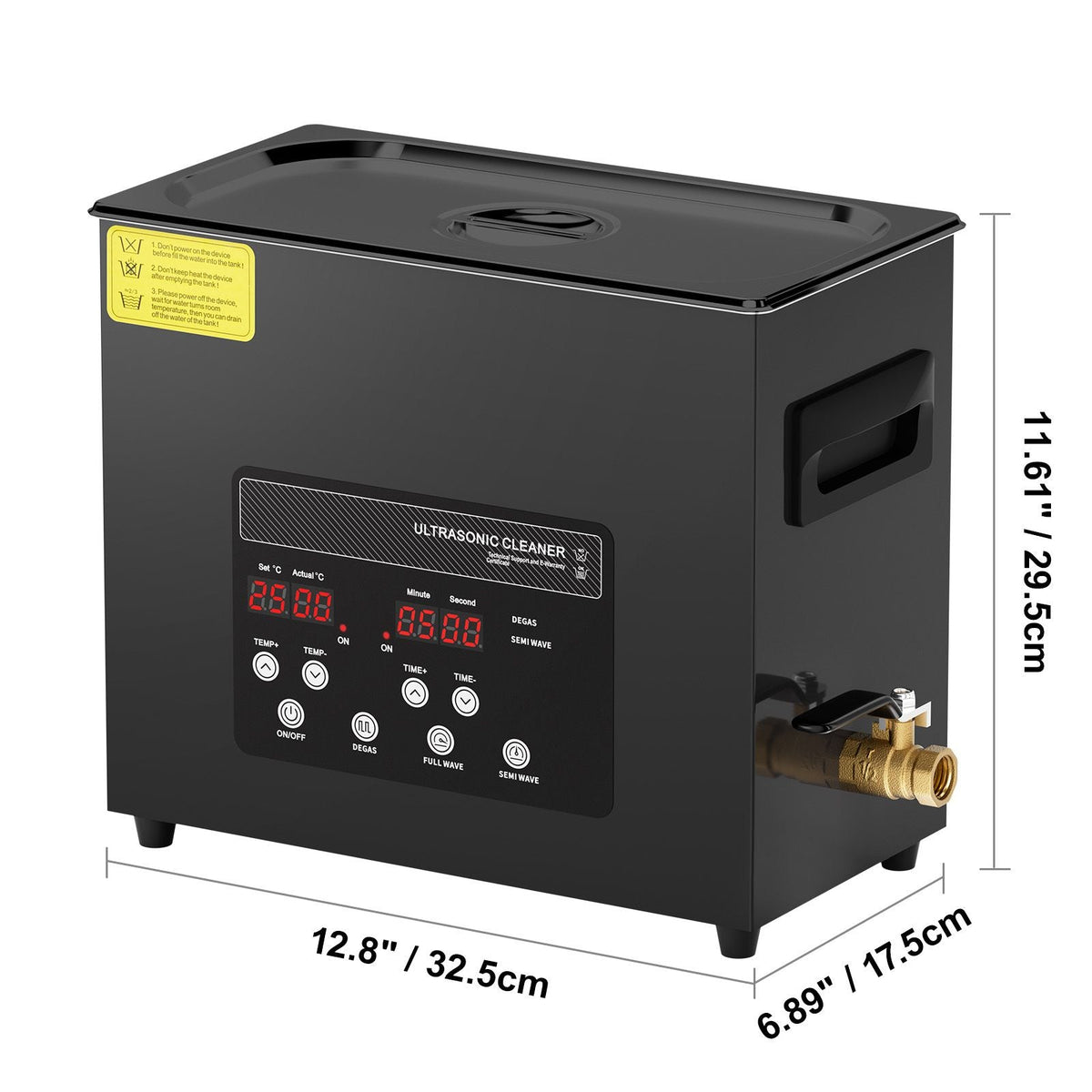 6L Ultra Sonic Cleaner, 180W Digital Ultrasonic Cleaning Machine with Gentle Mode & Upgraded Degassing, 40kHz Industrial Ultrasound Cleaner with Heater & Timer for Retainer, Jewelry, Tools