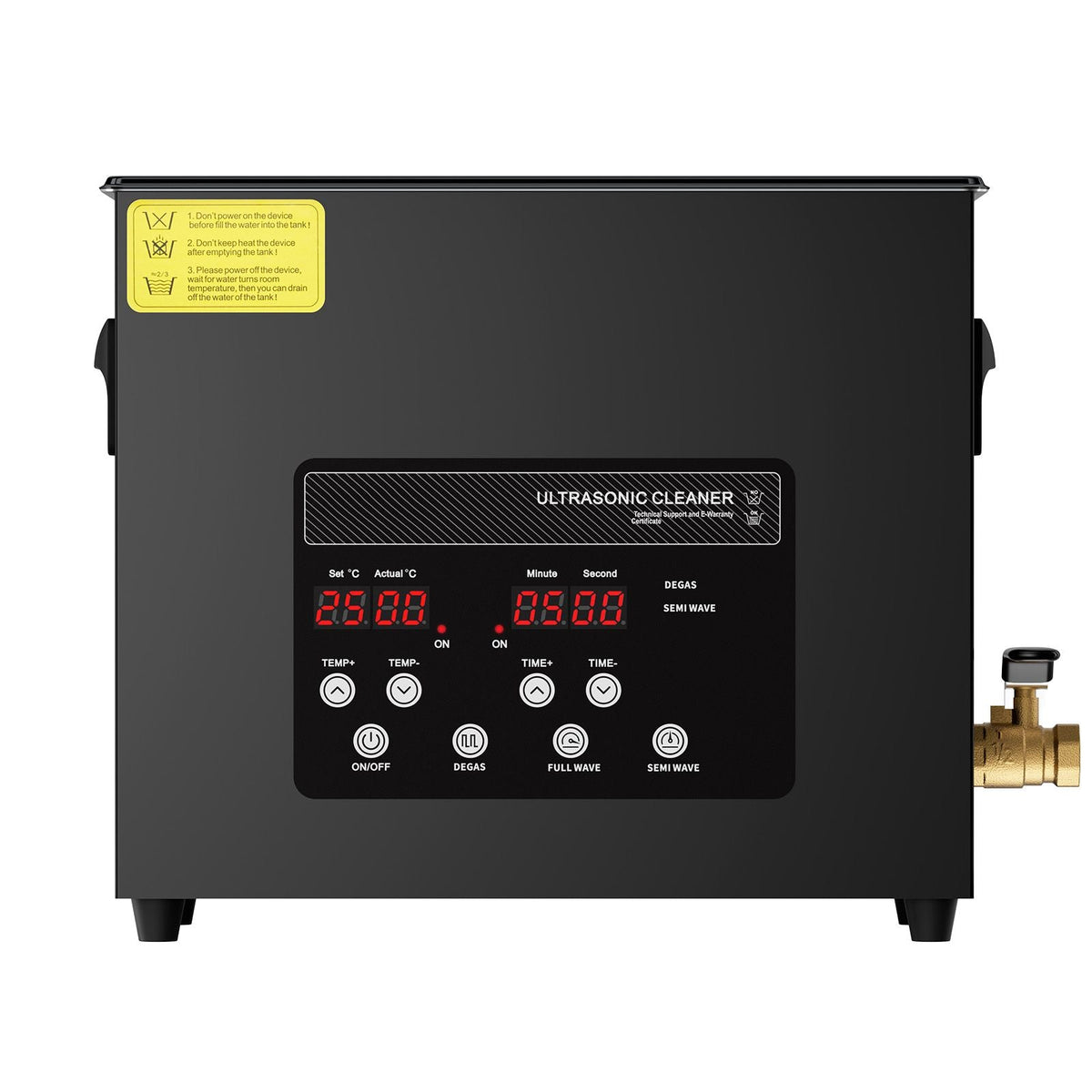 6L Ultra Sonic Cleaner, 180W Digital Ultrasonic Cleaning Machine with Gentle Mode & Upgraded Degassing, 40kHz Industrial Ultrasound Cleaner with Heater & Timer for Retainer, Jewelry, Tools