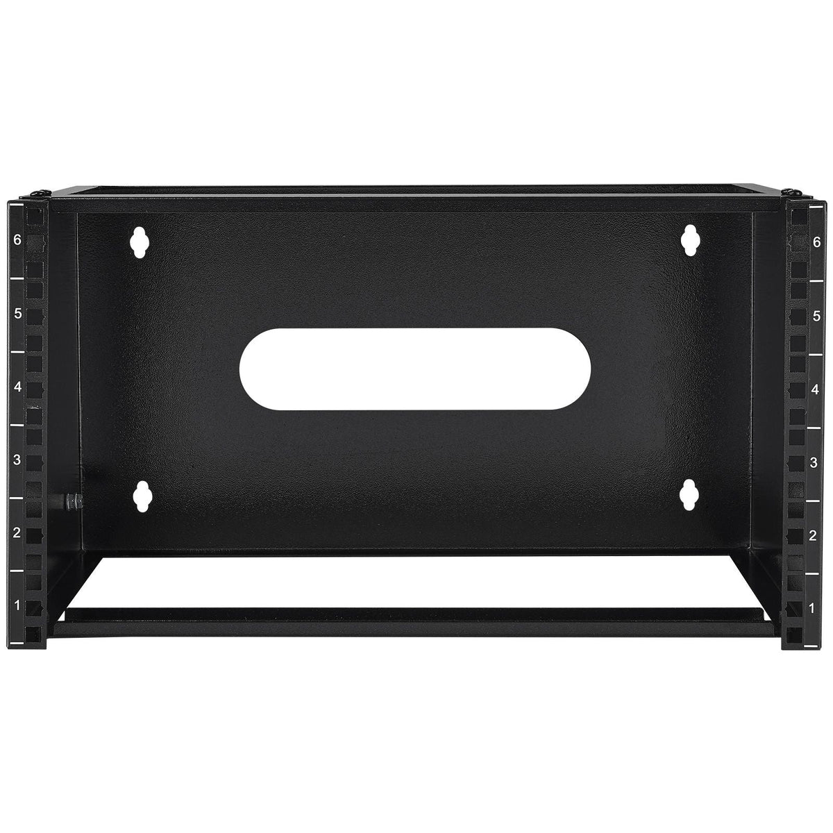 6U Wall Mount Network Rack, 14 in/355.6 mm Depth, 50 lbs/22.68 kg Max Weight Capacity Wall Mount Server Rack with Cage Nuts, 19"/482.6 mm for Shallow Server IT Equipment and Network Switches