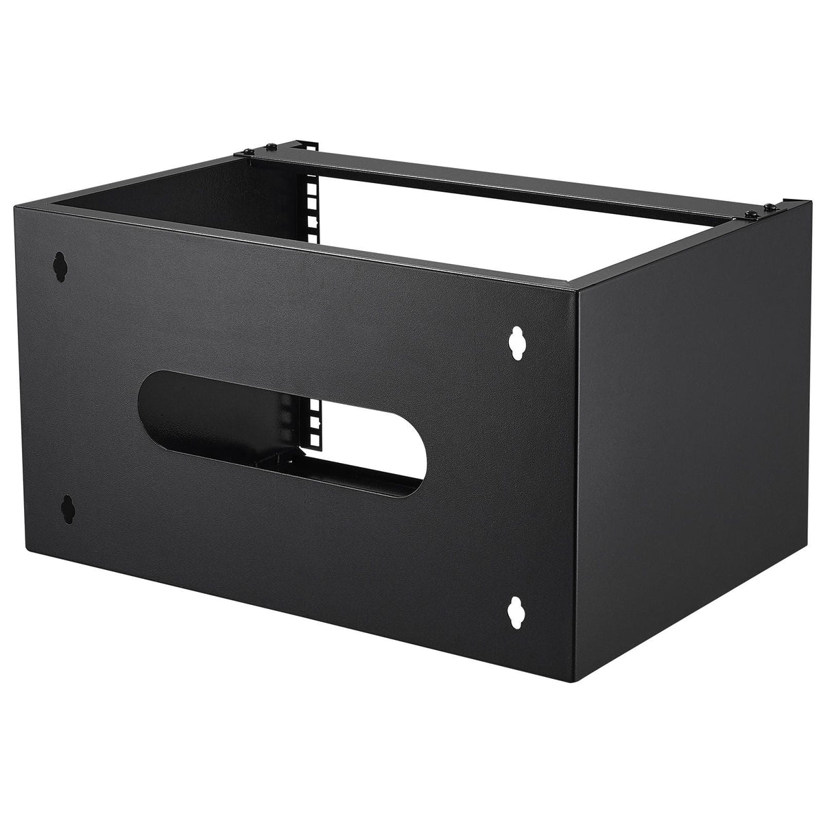 6U Wall Mount Network Rack, 14 in/355.6 mm Depth, 50 lbs/22.68 kg Max Weight Capacity Wall Mount Server Rack with Cage Nuts, 19"/482.6 mm for Shallow Server IT Equipment and Network Switches