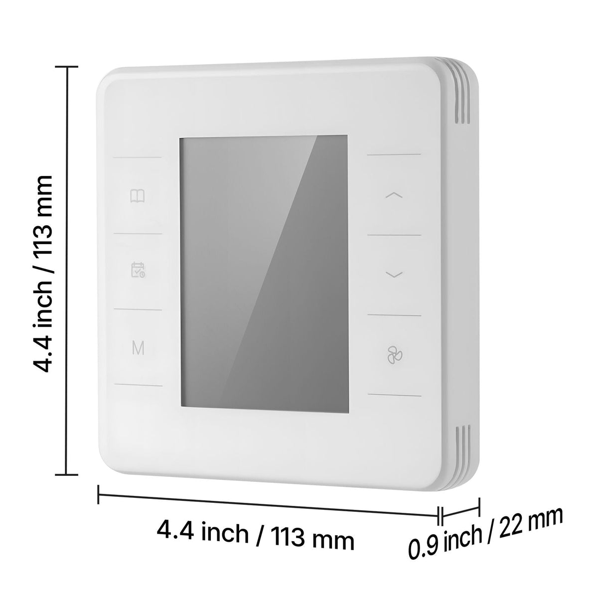7-Day Programmable Thermostat, Home Thermostats for Heat Pump,Air Conditioner,Underfloor Heating, LED Screen with Backlight & 1Cool+1Heat,Energy-Efficient,Wide Temp Range,White