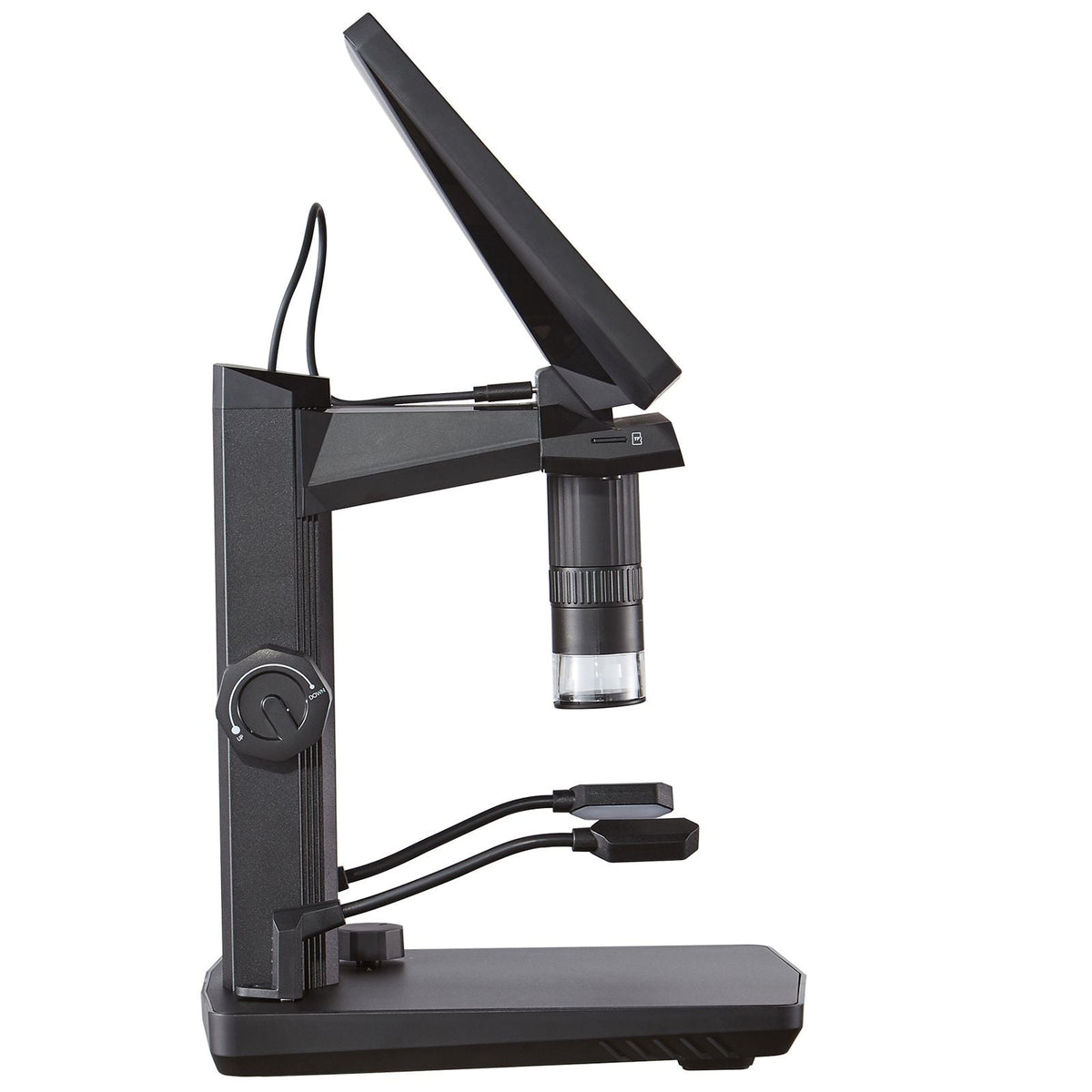 7" HDMI LCD Digital Microscope for Adults, Soldering Electron Microscope 1200X with IPS Screen, 8 LED Lights, 2 Flexible Side Lights, PC View, USB Coin Microscope for Windows/MacOS/TV, 32GB