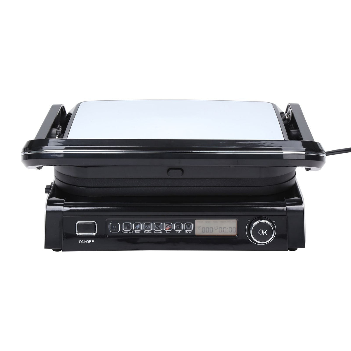 7 IN 1 Commercial Electric Griddle, 14.4" 1800W Indoor Countertop Grill, Restaurant Teppanyaki Grill with Non Stick Iron Cooking Plate, 0-446 Fahrenheit Adjustable Temp Control 110V