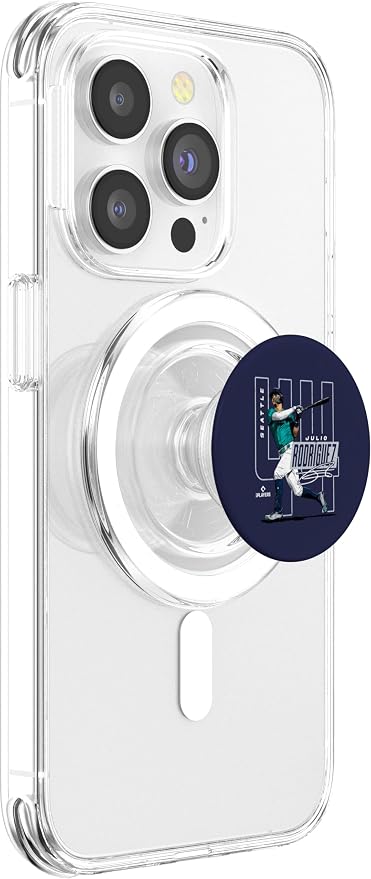 Julio Rodriguez | Seattle Baseball MLB Players | MLBJROD3003 PopSockets PopGrip for MagSafe