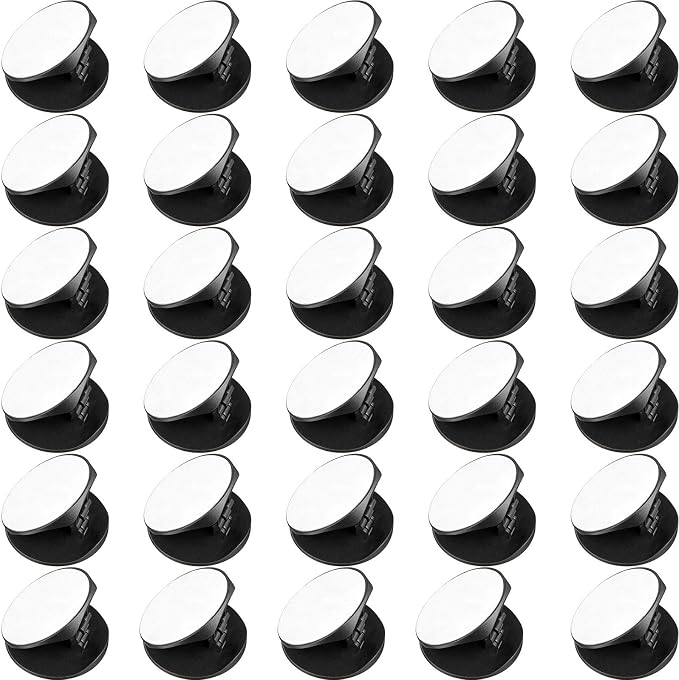 30 Pack Blank Phone Grip Holder Expandable Phone Grip StandBlack