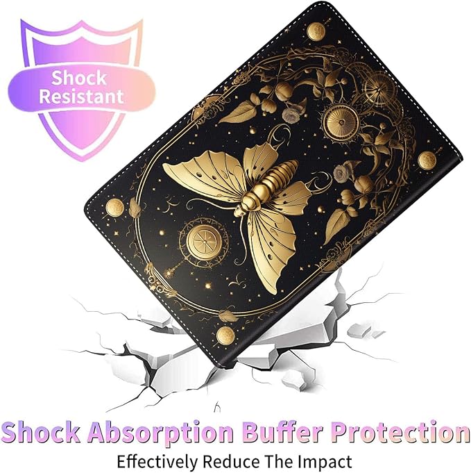 Case for Samsung Galaxy Tab S10 FE Plus 5G Multi-Angle Stand Smart Cover Shockproof with Auto Wake/Sleep for Galaxy Tab S10 FE+ 13.1 Inch (SM-X620/SM-X626B) 2025 Magic Mushrooms Fungus