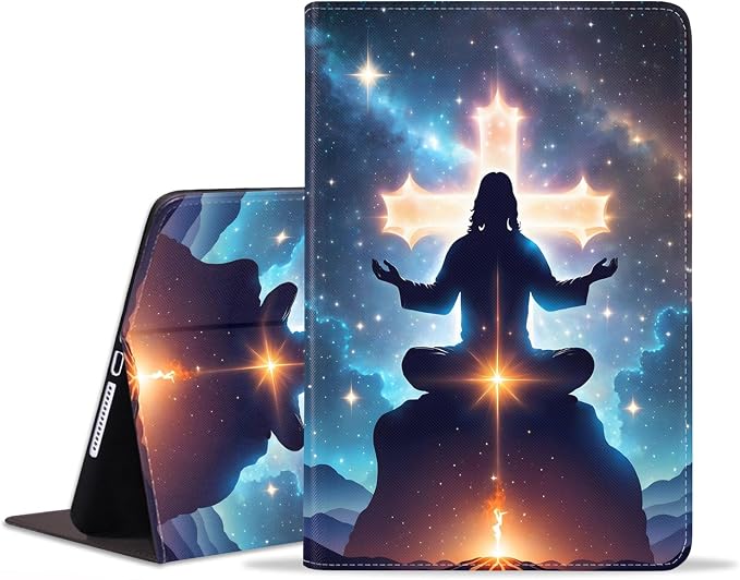 Case for iPad (A16) 11th Generation 11 Inch 2025 iPad 10th Generation 10.9 Inch 2022 Adjustable Stand Auto Wake/Sleep Smart Leather Case African American Black Girl