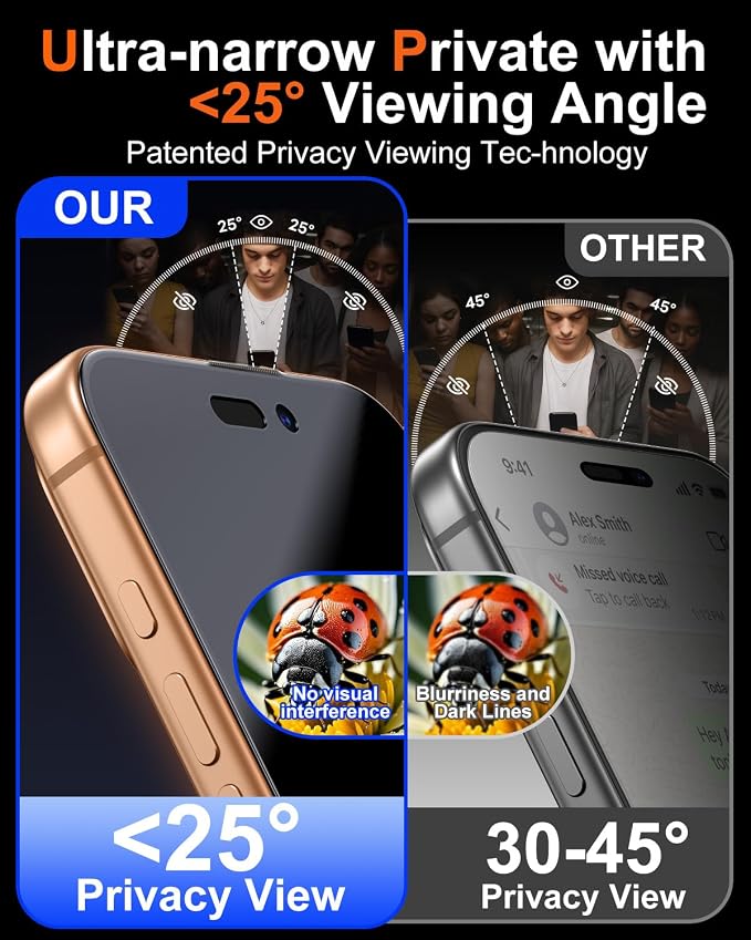 BossKiss for iPhone 11/iPhone XR Screen Protector TOP 9H Hardness Military Grade Shatterproof HD Tempered Glass Full Coverage Anti-Scratch Easy Installation Case Friendly 2 Pack