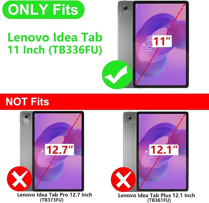 for Lenovo Idea Tab 11 Case with Pen Holder Shockproof Cover for Moto Pad 2026 Tablet Case TB336FUBlack
