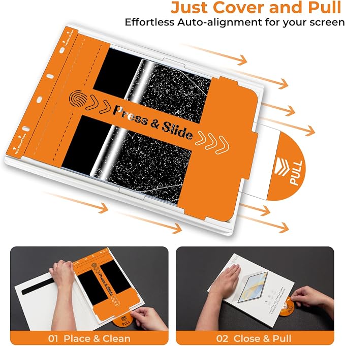 2 Pack iPad screen protector Tempered Glass with Application Tray Screen Protector for iPad A16 2025 11th/10th Generation 2022 (11-In/10.9) Touch Sensitive Scratch Resistant Easy to Install