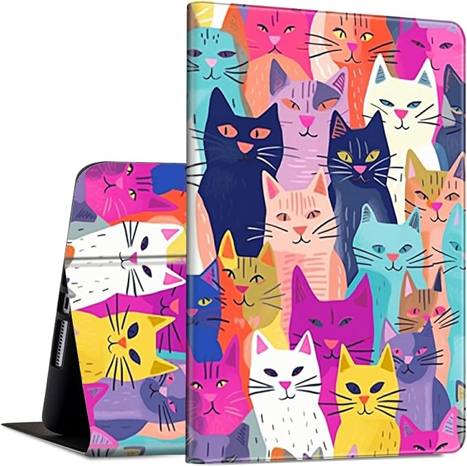 Case for Kindle Fire HD 10 &amp 10 Plus Tablet 10.1 (13th/11th Generation 2023/2021 Release) Lightweight Slim PU Leather Adjustable Multi-Angle Smart Shell Cover with Auto Wake/SleepA Flowers Art