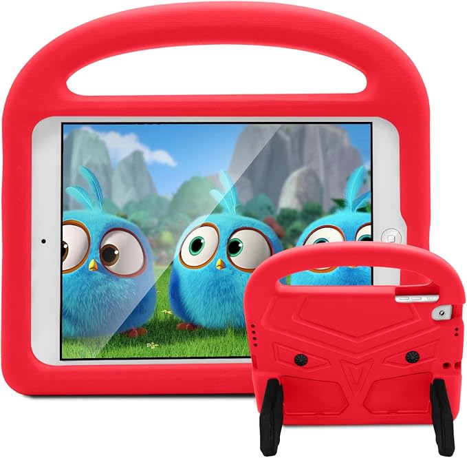 Kids Case for 7.9 iPad Mini 5/4/3/2/1 Silicone Shockproof Cover with Handle Kickstand Black