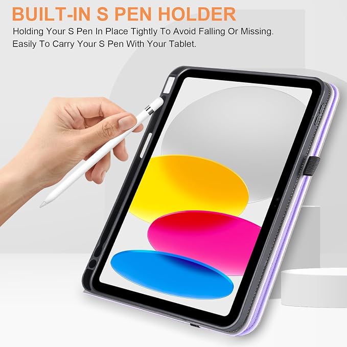 for iPad A16 Case 11 Inch 2025Cover for iPad 10th 11th Generation Case with Pencil HolderBlack
