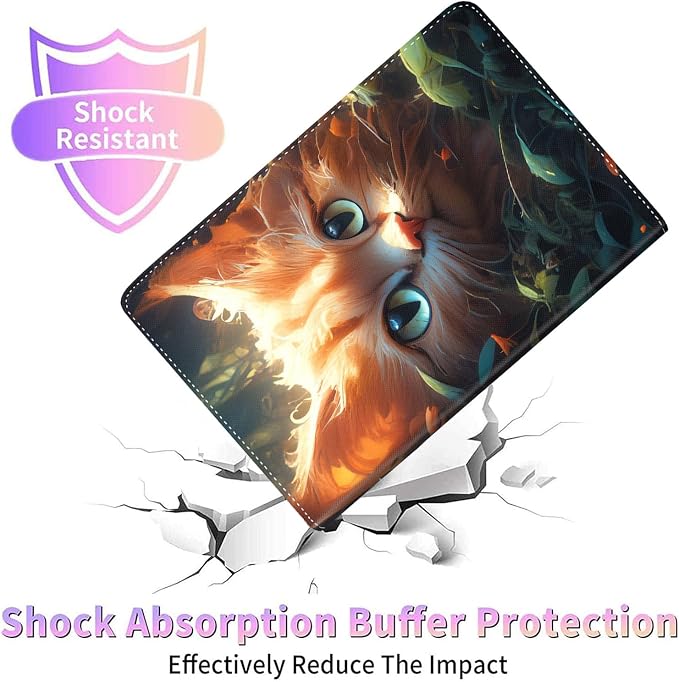 Case for New iPad (A16) 11th Generation 11 Inch 2025for iPad 10th Generation 2022 10.9 Inch Multi-Angle Stand Smart Cover Shockproof with Auto Wake/Sleep Baby Dragon