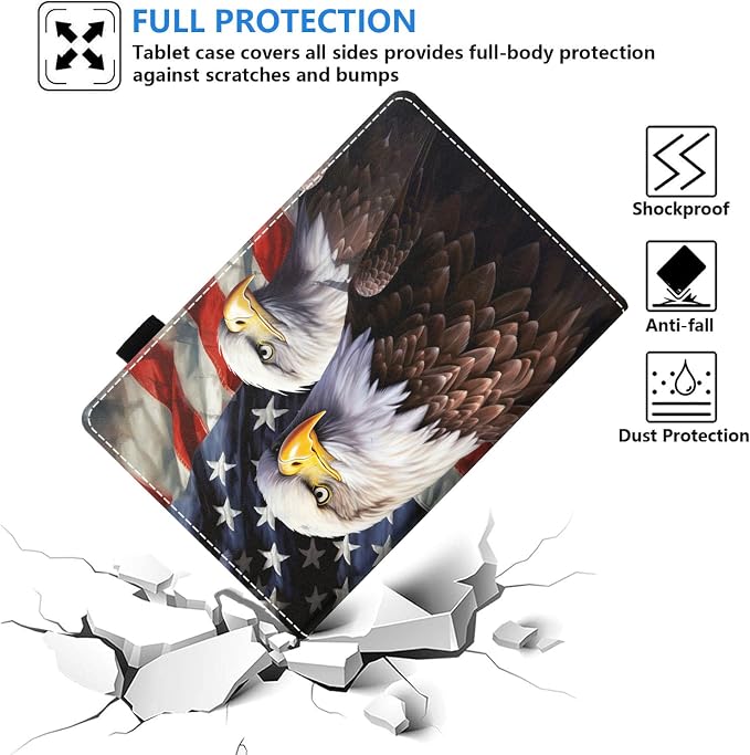 Case for Amazon Fire HD 8/HD 8 Plus Tablet (8 12th/10th Generation 2024/2022/2020 Release) Slim PU Leather Stand Folio Cover with Auto Wake Sleep African Woman Wolf