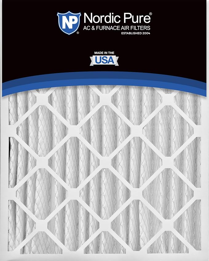 Nordic Pure 20x20x4 Pleated MERV 15 Air Filters 2 Pack