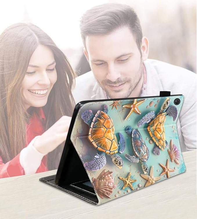 Case for Amazon Fire HD 10 Tablet (9th/7th Generation 2019/2017 Release) Slim PU Leather Cover with Card Slot &amp Auto Wake/Sleep for Fire 10.1 Tablet African American Girl
