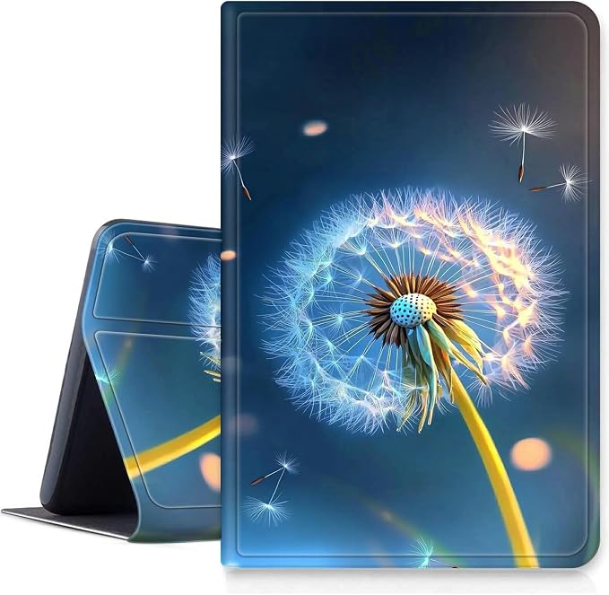 Case for Amazon Fire 7 Tablet 2019/2017 Release 9th/7th Generation PU Leather Smart Protective Cover with Auto Sleep/Wake for Fire 7 2019Dog Wearing Witch Hat Pumpkin