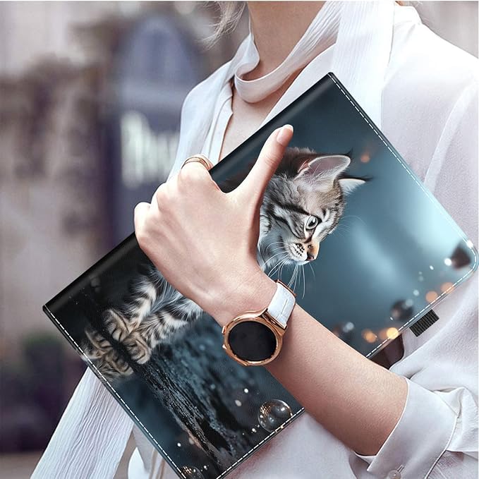 Case for All-New Amazon Fire HD 10 and 10 Plus Tablet (13th/11th Generation 2023/2021 Release) 10.1 - Slim Fit Standing Cover with Auto Sleep/Wake，Wolf