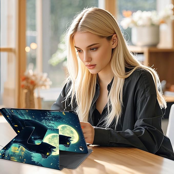 for Amazon Fire Max 11 2023 Release Table Case 11'' Rotating Auto Wake Sleep Leather Table Case for Amazon Fire Max 11 2023 Release Stand Bird Flowers Design for Woman Man