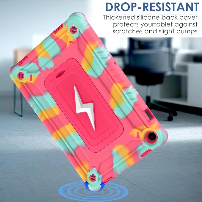 DETUOSI Case for Samsung Galaxy Tab A9+/A9 Plus Case 11 inch 2024/2023 (SM-X210/X216/X218) Heavy Duty Protection Shockproof Rugged Case for Galaxy Tab A9 Plus with Stand and Shoulder Strap